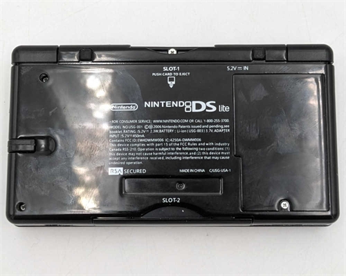 Nintendo DS Lite - Black - Console - SNR UEF15928050 (B Grade) (Used)